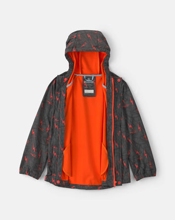 Boys Kombi London Rain Jacket - Orange, 