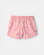 Girls Star French Terry Shorts - Pink, image 2 of 4 slides