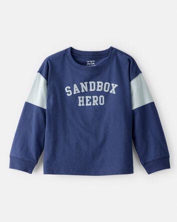 Toddler Boy Monster Truck Long-Sleeve Graphic Tee - Navy, 