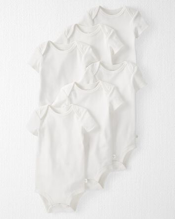 Baby 6-Pack Organic Cotton Rib Bodysuits, 