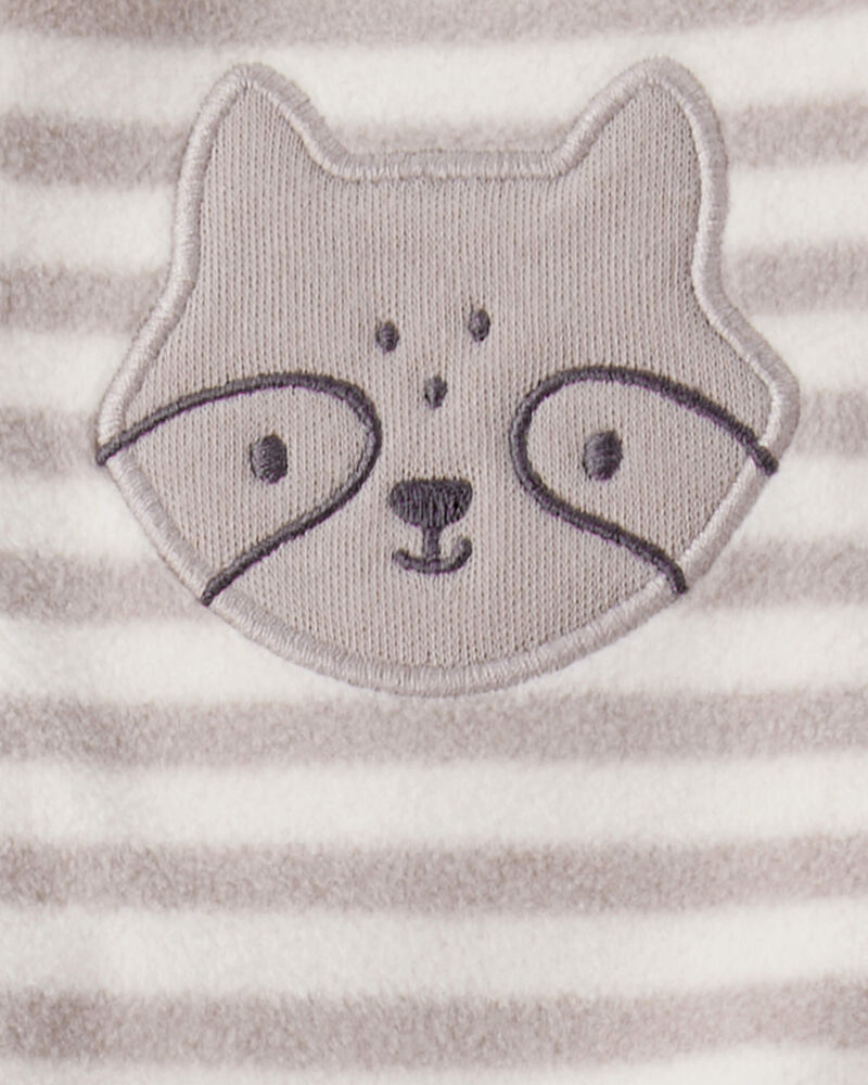 Baby Boy Fox Striped Loose Fit Long-Sleeve Sleeper - Brown, image 4 of 5 slides