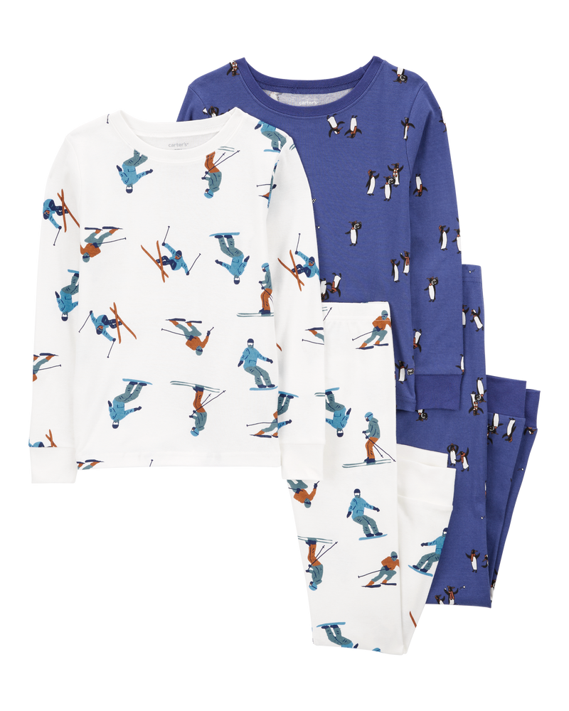 Ivory Kid 4 Piece Penguin 100 Snug Fit Cotton Pyjamas Carter s Oshkosh Canada