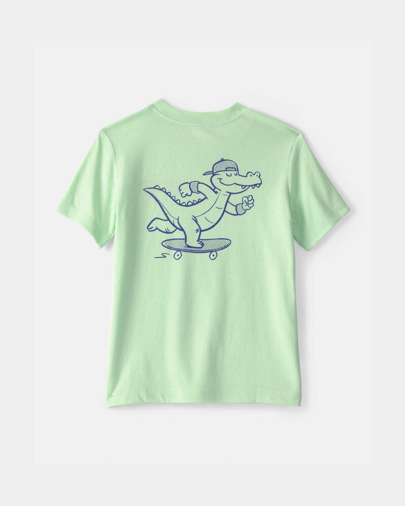 Toddler 'Later Gator' Skateboard Graphic Tee - Green, image 2 of 5 slides