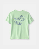 Toddler 'Later Gator' Skateboard Graphic Tee - Green, image 2 of 5 slides
