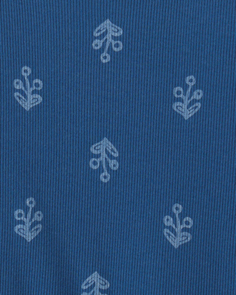 Filles - D&eacute;bardeur &agrave; volants &agrave; motif floral - Bleu, image 2 sur 2 diapositives