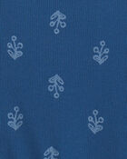 Filles - D&eacute;bardeur &agrave; volants &agrave; motif floral - Bleu, image 2 sur 2 diapositives