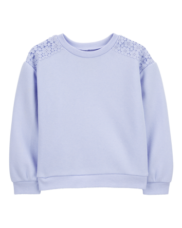 Toddler Embroidered Fleece Pullover, 
