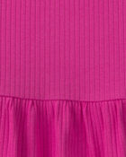 Toddler Girl Long-Sleeve Peplum Top - Pink, image 2 of 3 slides