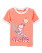 Enfant en bas âge T-shirt à manches courtes Snoopy Graphic - Orange, image 1 sur 3 diapositives