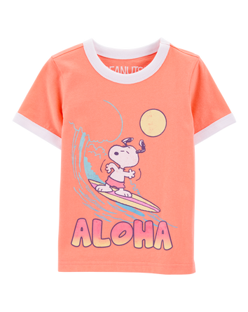 Enfant en bas âge T-shirt à manches courtes Snoopy Graphic - Orange, 