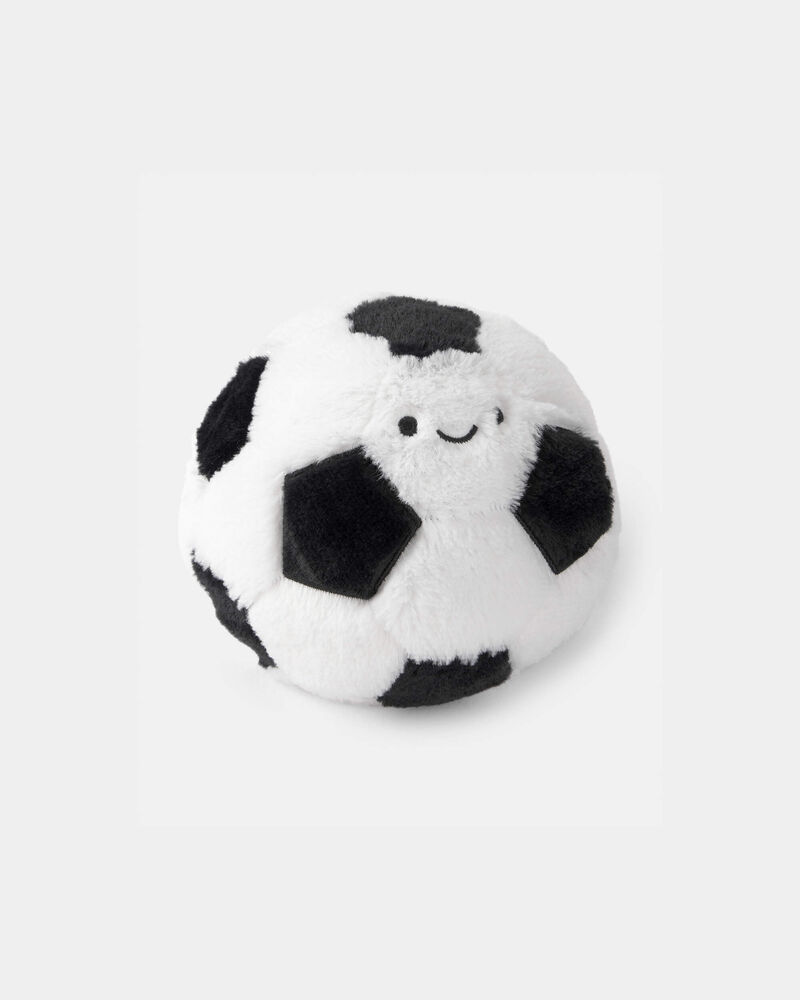 Ballon de soccer en peluche - Blanc, image 1 sur 1 diapositives