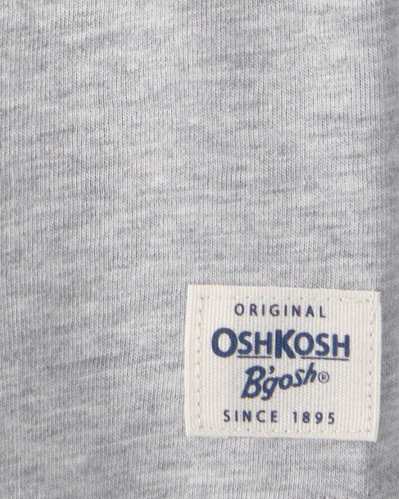Tout-petit gar&ccedil;on - T-shirt henley &agrave; manches courtes - Gris, image 2 sur 2 diapositives