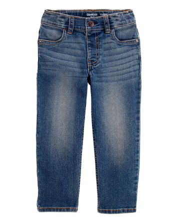 Toddler Classic Jeans In Tumbled Medium Faded Wash, 