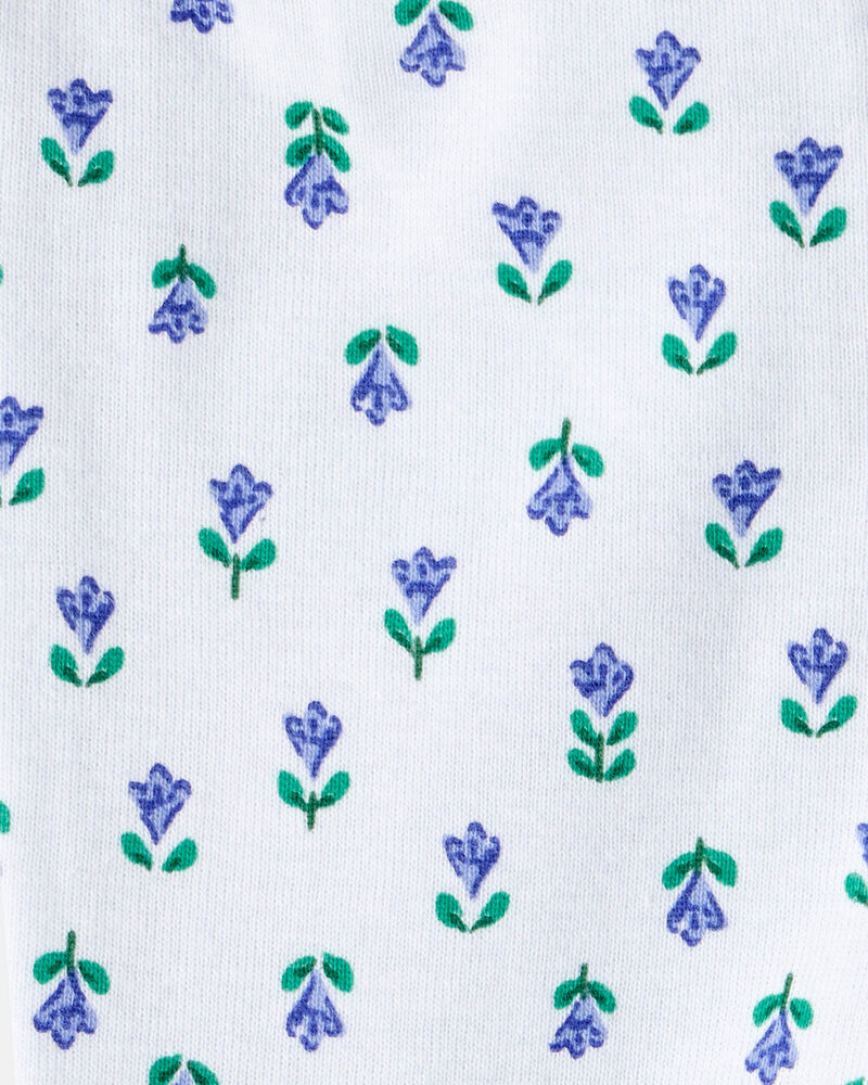 Bébé Emballage de 2 pantalons à enfiler à motifs de fleurs, image 5 sur 10 diapositives
