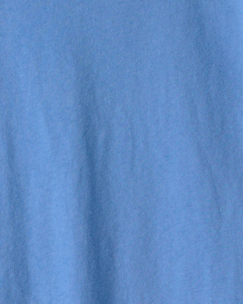Kid Solid T-Shirt - Blue, image 2 of 3 slides