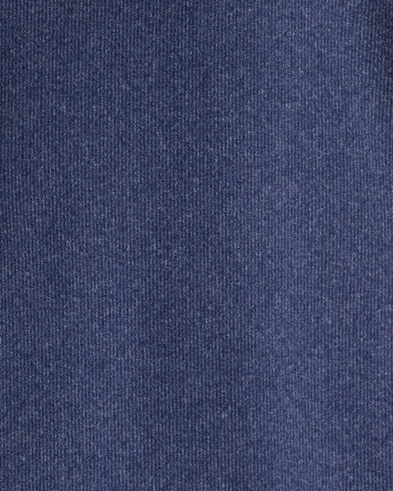 Boys Long-Sleeve Quarter-Zip Pullover Sweatshirt - Navy, image 2 of 3 slides