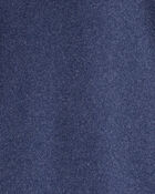 Boys Long-Sleeve Quarter-Zip Pullover Sweatshirt - Navy, image 2 of 3 slides