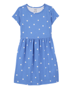 Kid Daisy-Print Short-Sleeve Dress, image 1 of 4 slides