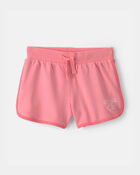 Girls 'No Plans' French Terry Shorts - Pink, image 1 of 5 slides