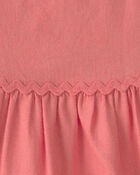 Toddler Girl Ruffle-Sleeve Tiered Dress - Orange, image 3 of 4 slides