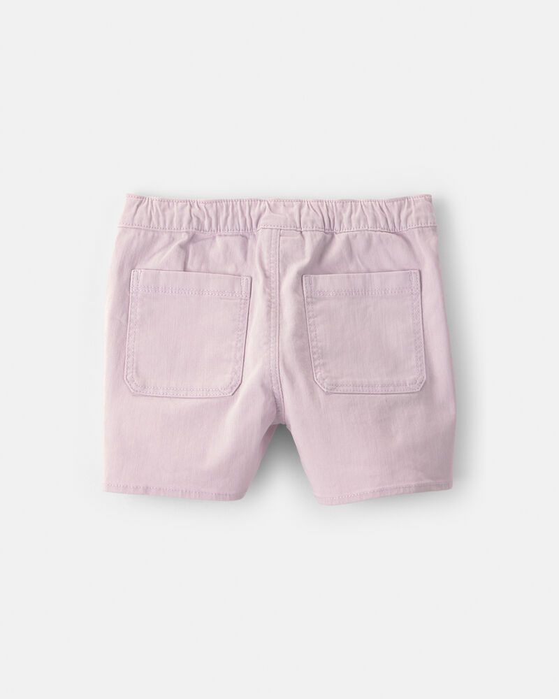 Girls Twill Wrap Skort - Purple, image 3 of 5 slides