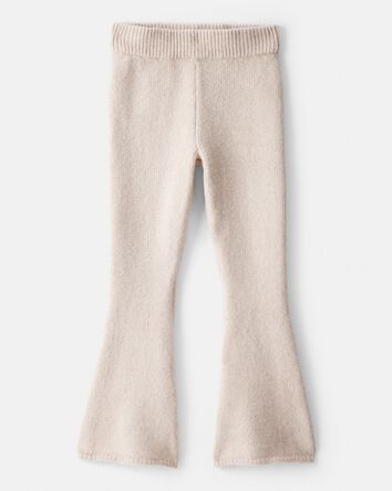 Filles - Pantalon &eacute;vas&eacute; en tricot - Ivoire, 