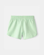 Girls French Terry Shorts - Green, image 2 of 4 slides