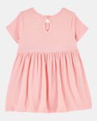 B&eacute;b&eacute; fille - Robe cache-couche de couleur unie - Rose, image 3 sur 5 diapositives