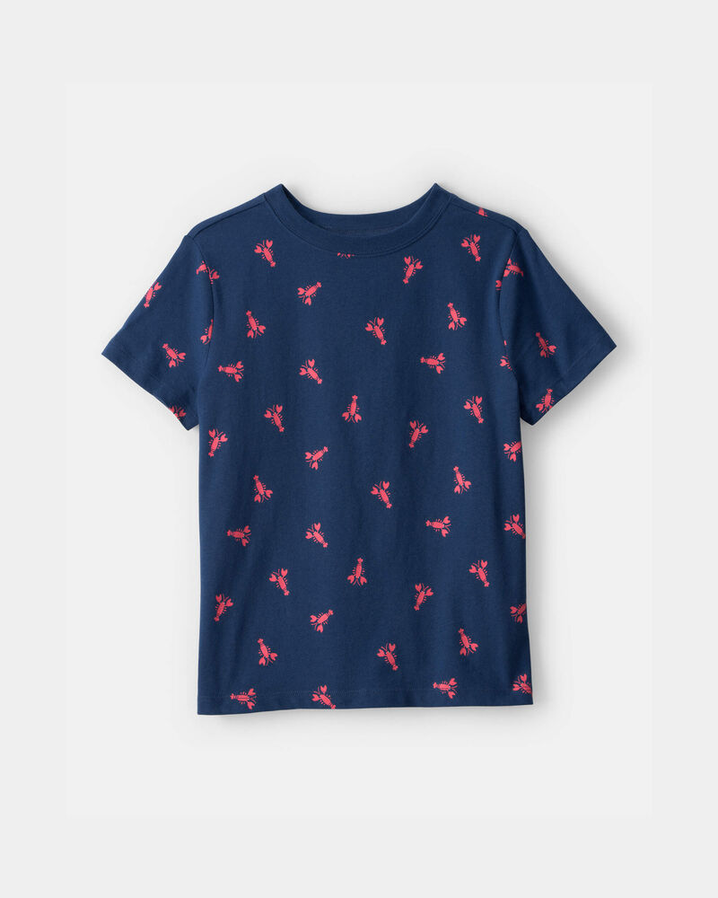 Boys Lobster T-Shirt - Blue, image 1 of 3 slides