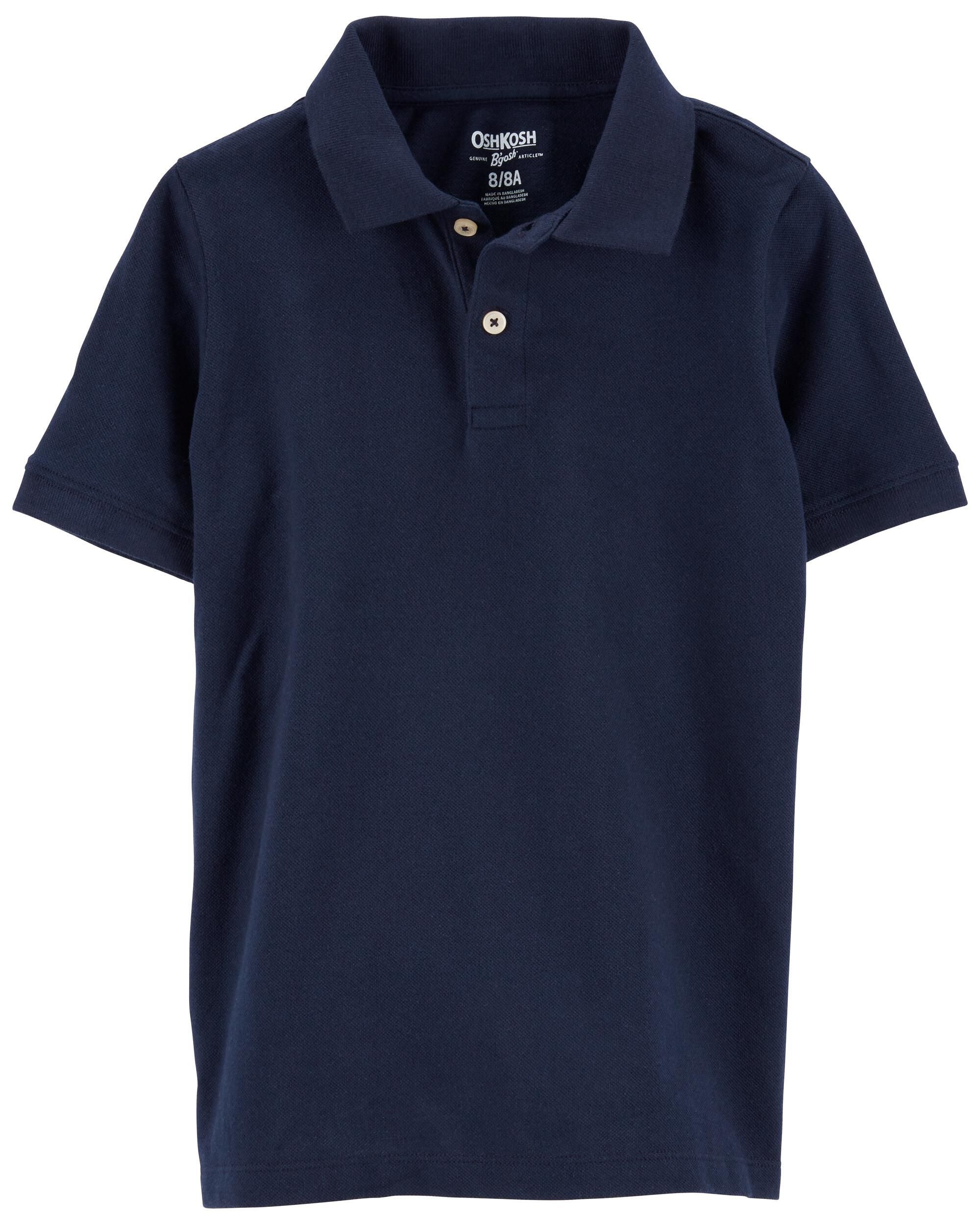 Navy shop pique polo