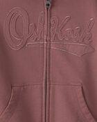 Tout-petit - Blouson &agrave; capuchon, fermeture &agrave; glissi&egrave;re et logo OshKosh - Brun, image 3 sur 3 diapositives