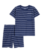 Kid Striped Loose Fit 2-Piece Pyjamas, image 1 of 3 slides