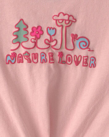 Baby Girl 'Nature Lover' Long-Sleeve Top - Pink, 
