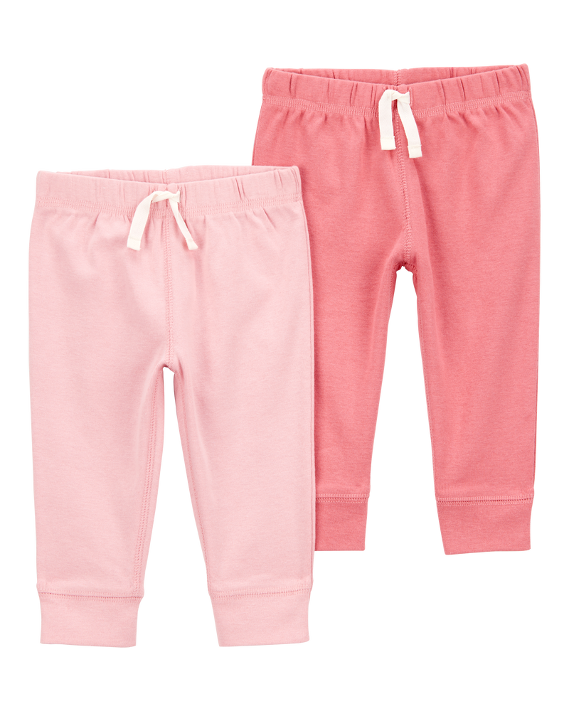 Bébé Emballage de 2 pantalons à enfiler, image 1 sur 5 diapositives