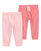 Bébé Emballage de 2 pantalons à enfiler, image 1 sur 5 diapositives