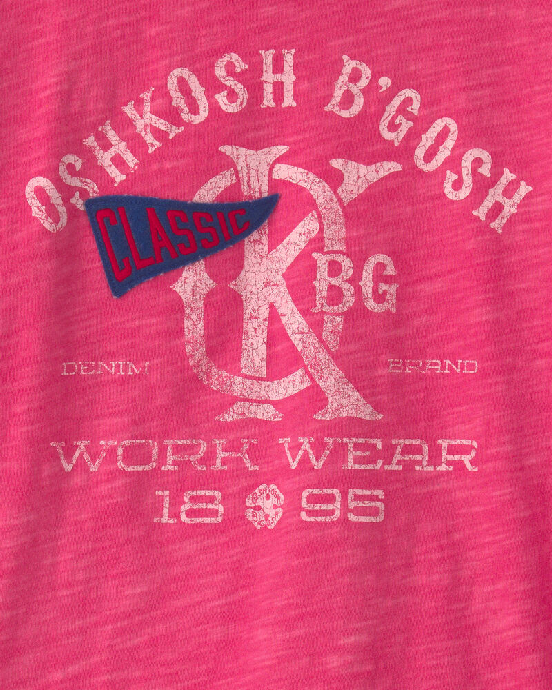 Boys 'OshKosh B'Gosh Workwear' Graphic Tee - Red, image 2 of 3 slides