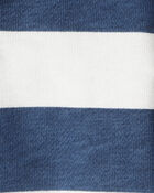 Baby Organic Cotton Henley Top in Stripes, image 3 of 5 slides