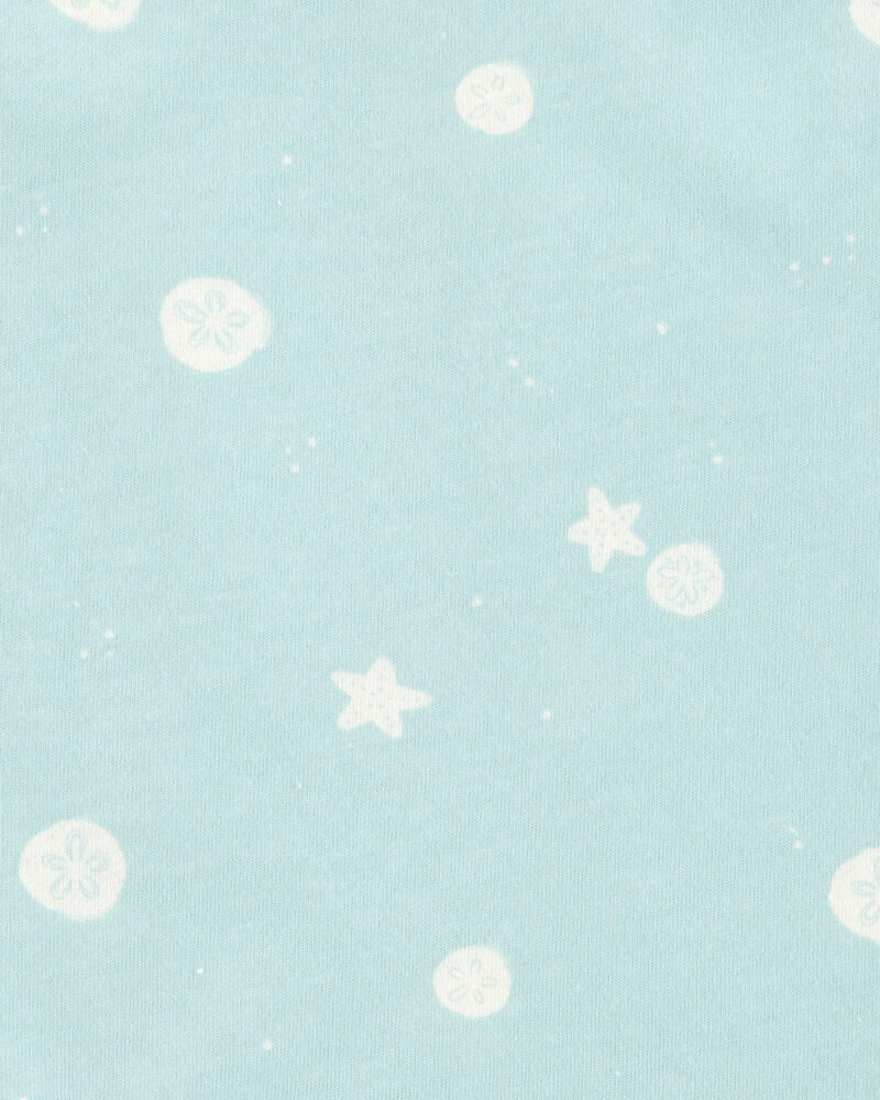 Baby Seashell Print Tank Top - Blue, image 2 of 3 slides