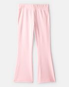 Girls Microfleece Flare Pants - Pink, image 2 of 4 slides