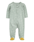 Baby Bee Zip 2-Way Zip Cotton Sleeper, image 1 of 5 slides