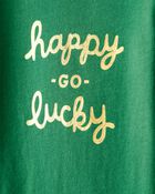 Baby St.Patrick's Day Long-Sleeve Graphic Bodysuit - Green, image 2 of 3 slides