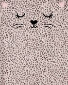 Kid Leopard Fleece Nightgown, image 2 of 3 slides
