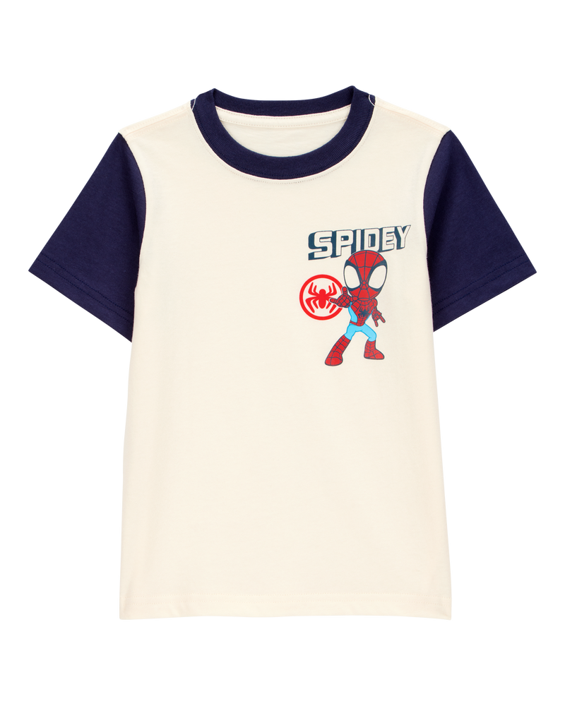 Toddler Boy Marvel&trade; Spider-Man Short-Sleeve Graphic Tee - Cream, image 1 of 3 slides