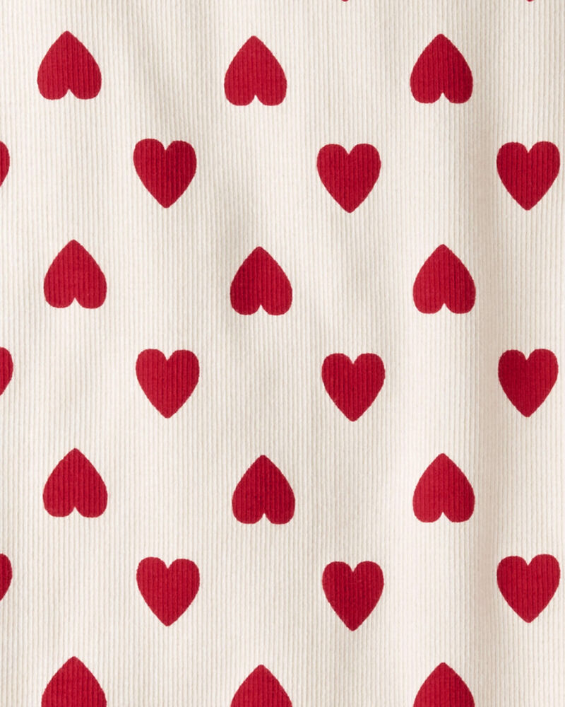 Kids 2-Piece Organic Cotton pyjamas in Hearts, image 3 of 3 slides