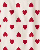 Kids 2-Piece Organic Cotton pyjamas in Hearts, image 3 of 3 slides