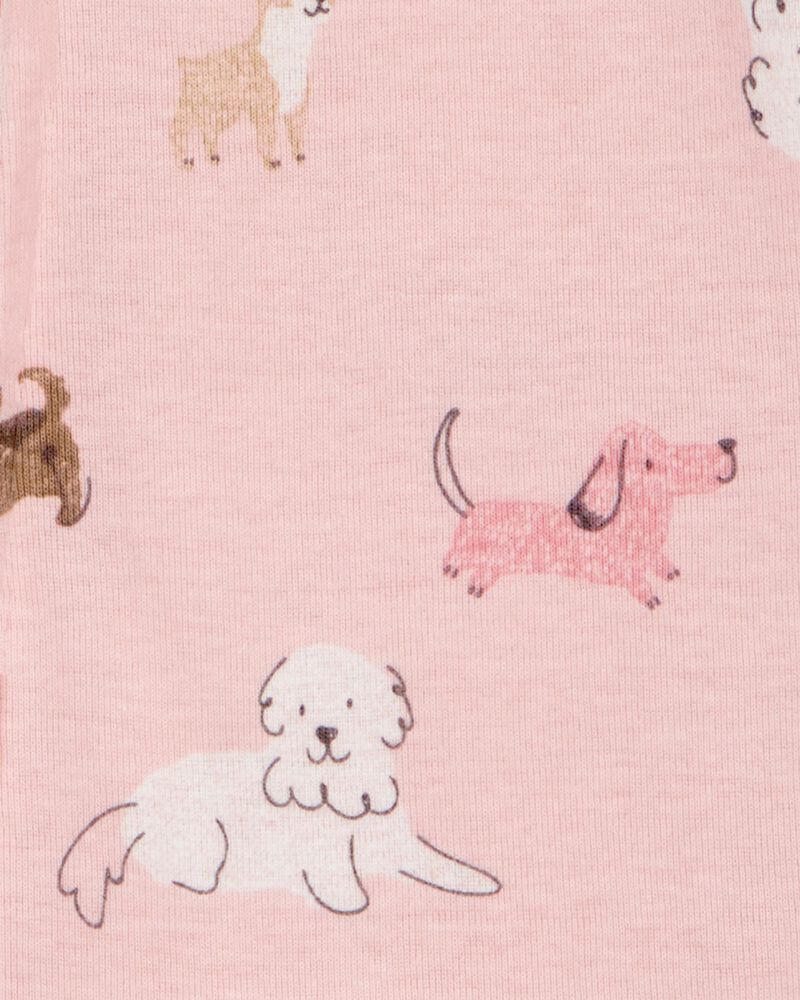 Baby 1-Piece Dog 100% Snug Fit Cotton Footie Pyjamas, image 2 of 4 slides