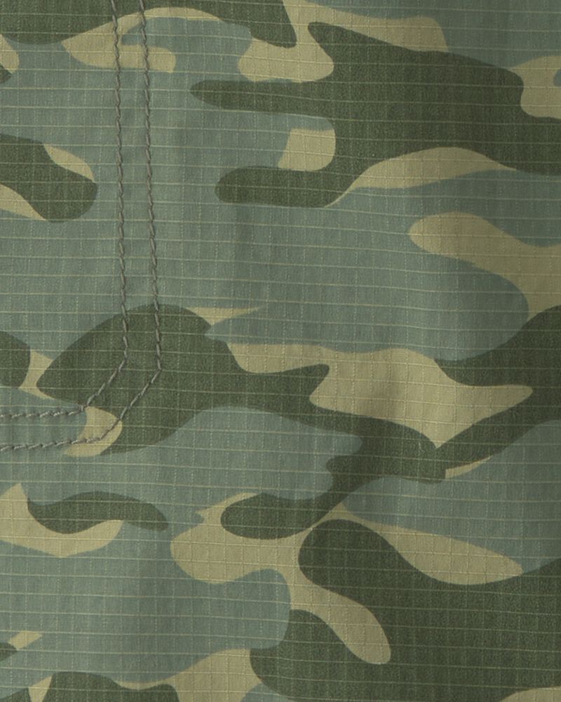 Boys Camo Cargo Joggers - Olive Green, image 4 of 5 slides
