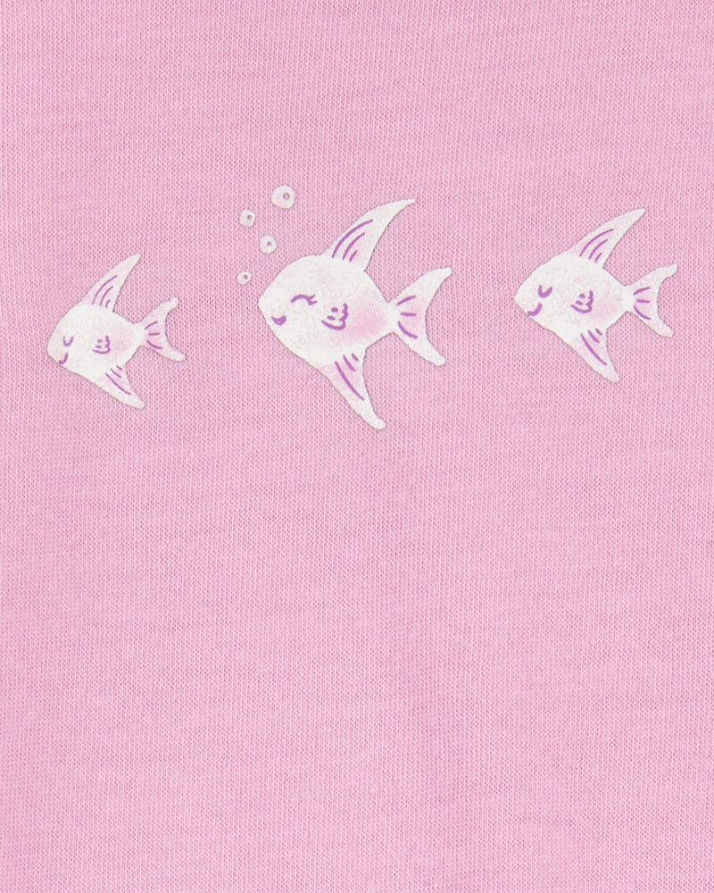 Toddler Girl 2-Piece Angelfish Loose Fit Pyjamas, image 2 of 3 slides