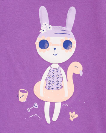 T-shirt à imprimé de lapin, 