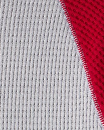 Boys Waffle Knit Colour Block Hoodie, 